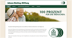 Desktop Screenshot of johann-buenting-stiftung.de