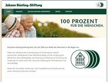 Tablet Screenshot of johann-buenting-stiftung.de